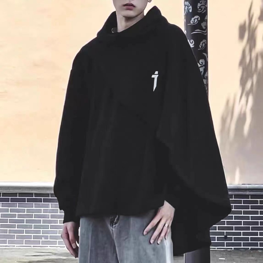 Áo Choàng hoodie Giả Hai Lớp Cổ Lọ Thời Trang Thu Đông Cho Nam Và Nữ