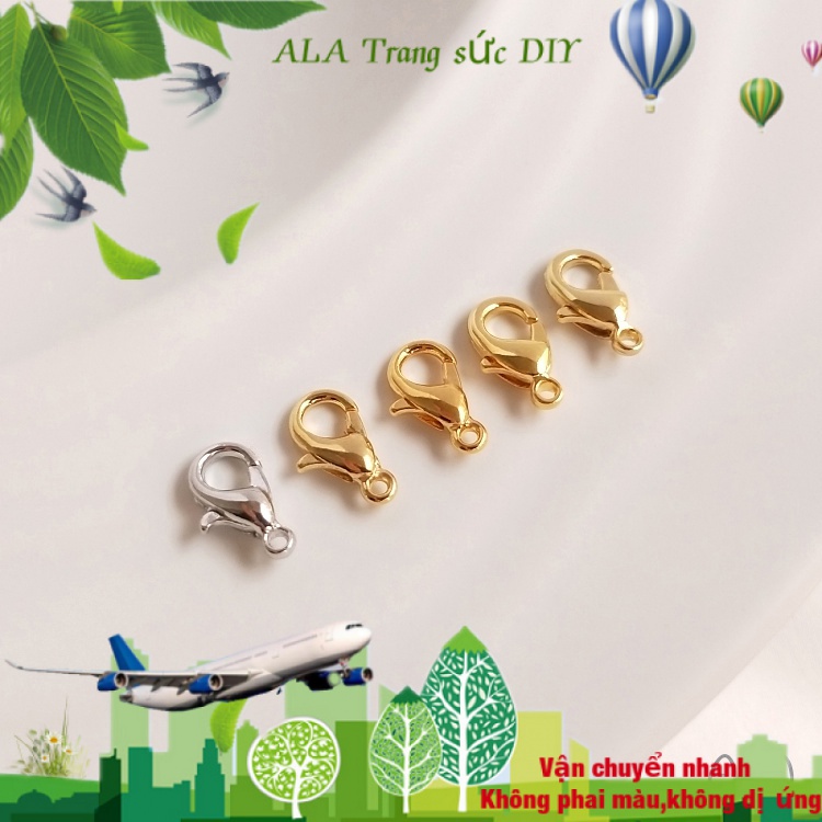 💖Trang sức DIY phụ kiện💖Móc Kẹp Nối Vòng Tay Mạ Vàng 18K Mạ Vàng 14K Nhiều Màu Sắc DIY【Khóa kết nối/ cái nút】