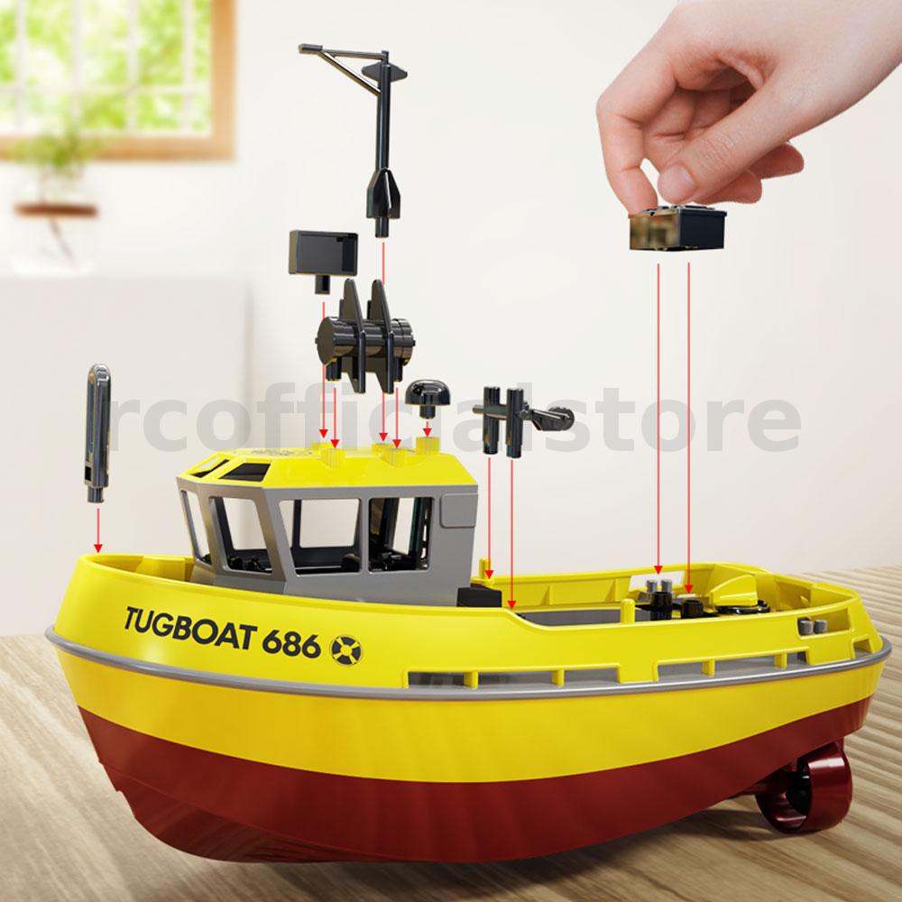 Mô Hình Thuyền Không Dây Điều Khiển Từ Xa sg686 2.4g 1 / 72 rc