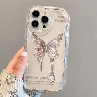 Phù Hợp Ốp Điện Thoại Mềm Chống Rơi Họa Tiết Bướm Cho iphone 11 1213 pro max x xr xs max se 7 plus 8 plus 14 15 pro