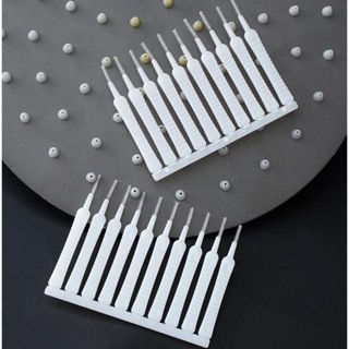 Set 10 bàn chải nhỏ vệ sinh lỗ điện thoại/ bàn phím/ đầu vòi hoa sen 9x0.8cm