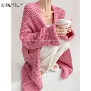  SOERVIMY Áo Len áo khoác cardigan thời trang Xu hướng Dễ thương hàn quốc WMY23C07IK 49Z231208 