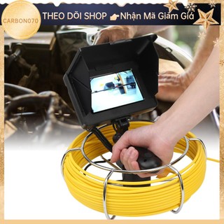 Carbon070 Máy quay video kiểm tra cống thoát nước công nghiệp cầm tay 5in 17mm IP68 với 8 đèn LED