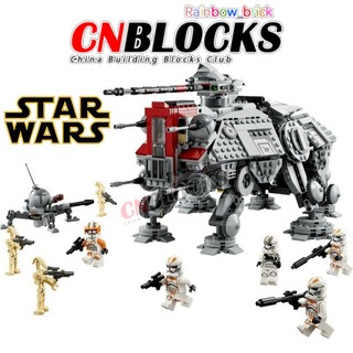 Bộ đồ chơi lắp ráp đồ trang trí star wars 75337 at-te walker 1082 mảnh