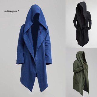 Alm Áo Khoác cardigan Có Mũ Trùm Trơn Màu Cá Tính Theo Phong Cách Mùa Thu Dành Cho Nam