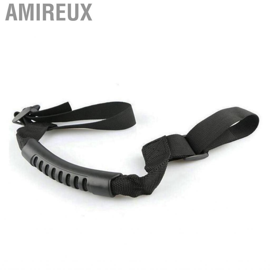 Amireux Roll Bar Top Grab Handle Ergonomic Design Comfortable Grip Strong Bearing Capacity Replacement for Wrangler