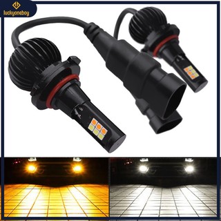 Set 2 bóng đèn pha led 9005 hb3 9006 hb4 16smd 30w 3000k / 6000k ánh sáng trắng / vàng chuyên dụng