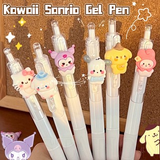 SANRIO Bút Bi Mực Đen Ngòi 0.5mm In Hình Kuromi Melody Cinnamoroll Pachacco Dễ Thương