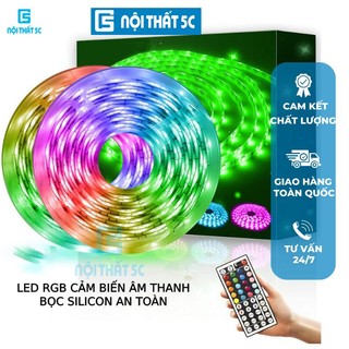Đèn LED aRGB bọc silicon trang trí nhiều màu, Dây led có kèm remote điều chỉnh nháy đèn