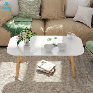 Bàn trà Nội Thất 5C chân gỗ tự nhiên vintage, bàn sofa phòng khách hình chữ nhật thiết kế ngồi bệt sang trọng