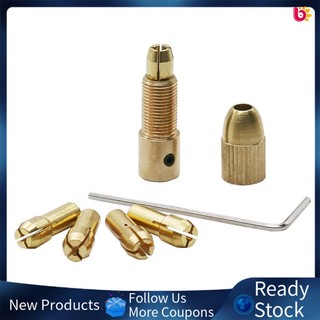 Bộ 7 đầu kẹp mũi khoan bằng đồng thau 0.5-3.0mm