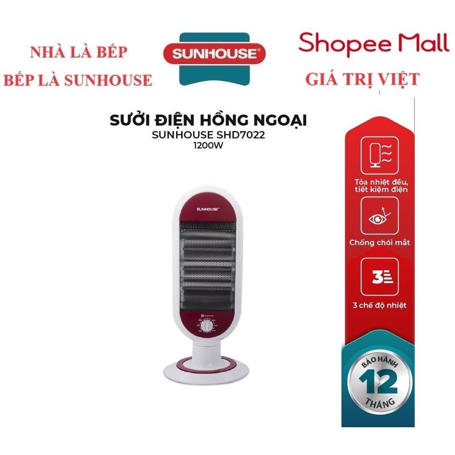 Sưởi điện Hồng ngoại SUNHOUSE SHD7022