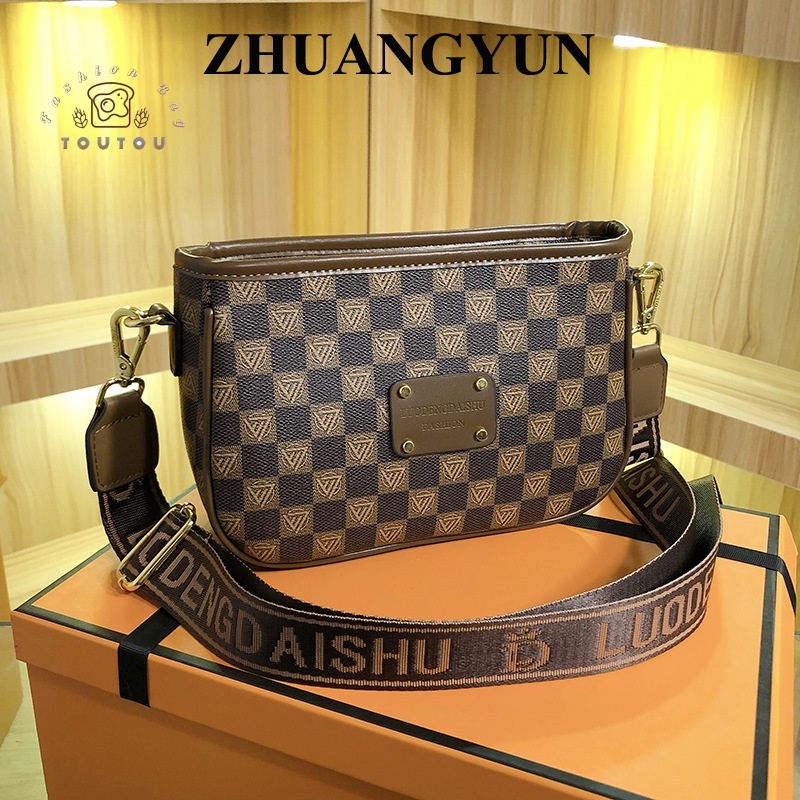 ZHUANGYUN  Túi nữ đeo vai dây xich, Túi xách Nữ đeo vai Chéo phong cách trẻ trung  2023NEW  L91TN0T 37Z230911