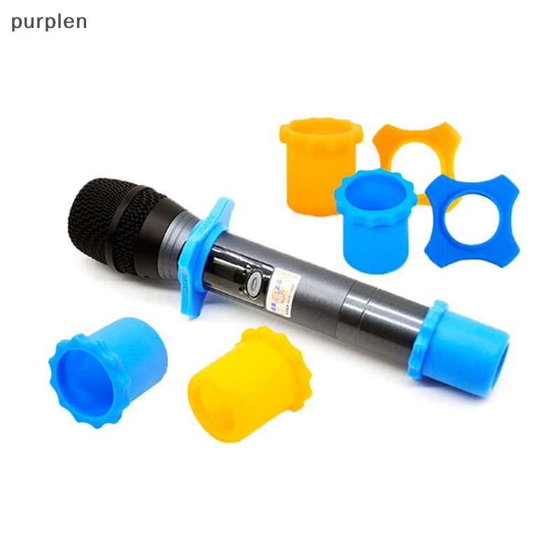 Vỏ Bọc Micro Không Dây Bằng Cao Su Chống Trượt Chống Lăn Màu Tím