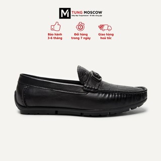 Giày lười nam, giày tây lười da bò cao cấp Tùng Moscow thiết kế vân da cá sấu mạnh mẽ sang trọng - SP006253 - SP006254
