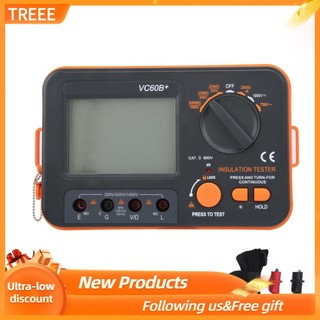 Treee Máy đo điện trở cách điện VC60B+ Máy đo điện trở cách điện MegOhm MegOhm
