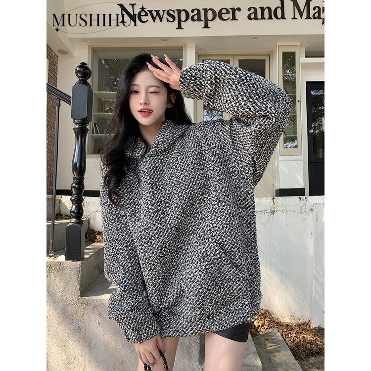 MUSHIHUI Áo Khoác hoodie áo khoác nữ zip hoodie chic INS Durable Popular WWY2410H1H 3Z240117