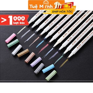 Bút màu nhũ nét 1mm Sta Metallic Pen 6551 nhiều màu, bút viết sổ Bullet Journal, trang trí