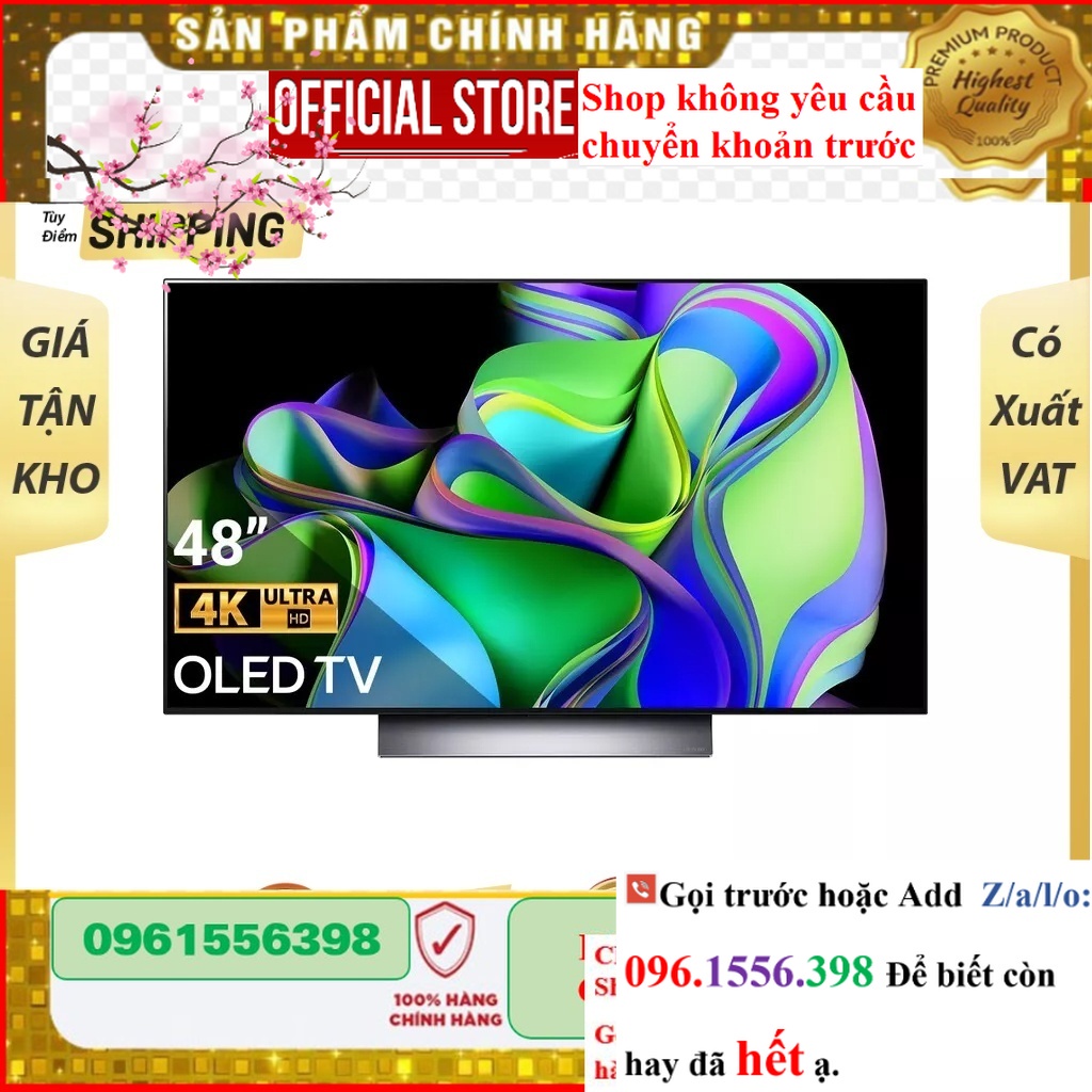 Ti vi Smart Tivi OLED LG 4K 48 inch OLED48C3PSA.ATV  - Mới 100% CBX ||Sale