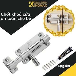 Chốt cửa inox 304 then cài cửa ngang cửa nhôm cửa sổ khoá gài cửa phòng cửa tủ