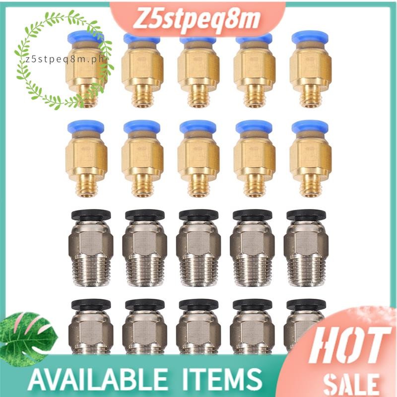 PC4-M10 Lắp khí nén thẳng Đẩy để kết nối + PC4-M6 Lắp nhanh cho máy in 3D Máy đùn nơ (Gói 20 chiếc)