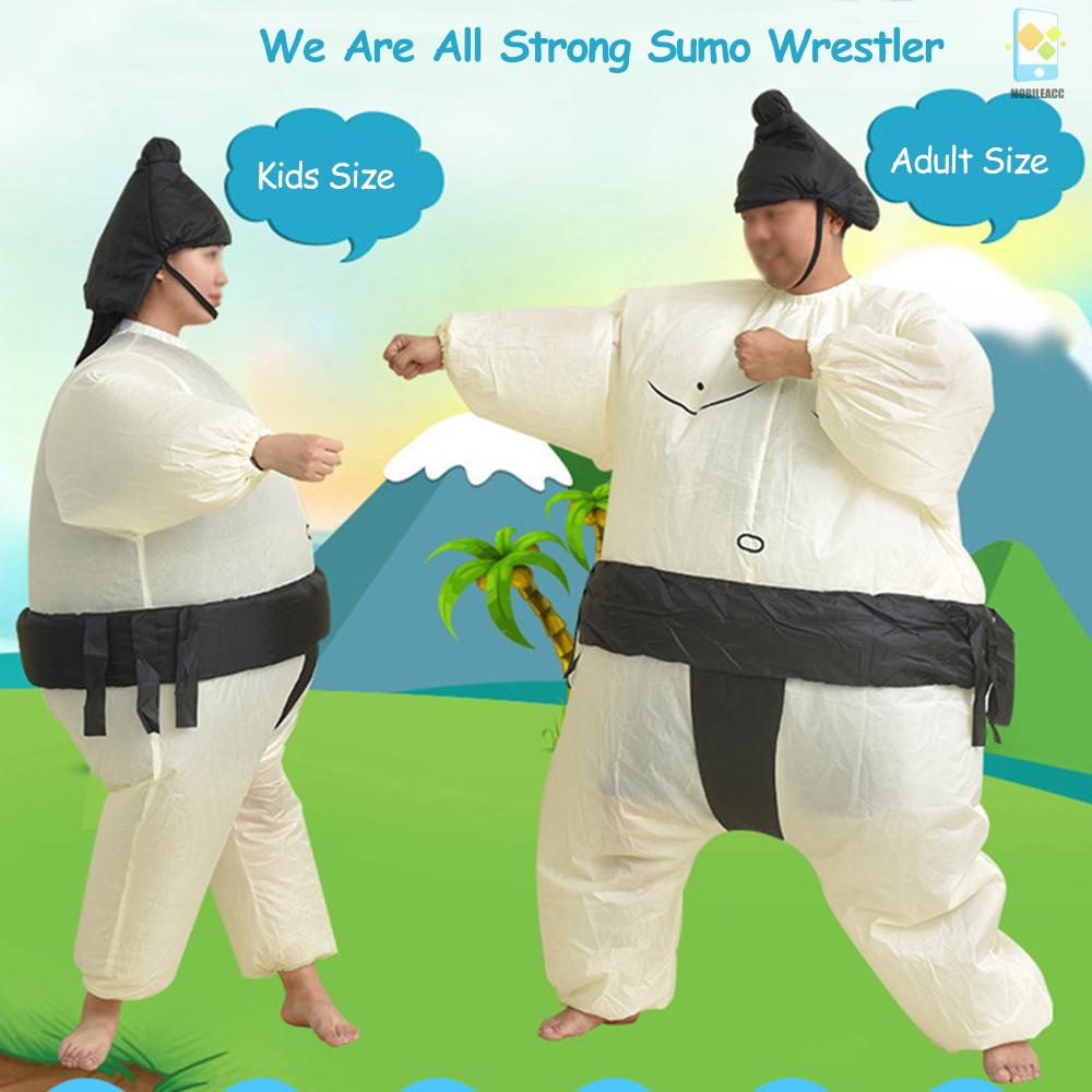 Deceal Trang Phục Hóa Trang sumo Bơm Hơi Đáng Yêu Có Thể Bơm Phồng Lạ Mắt Cho Người Lớn 1 Tuổi halloween