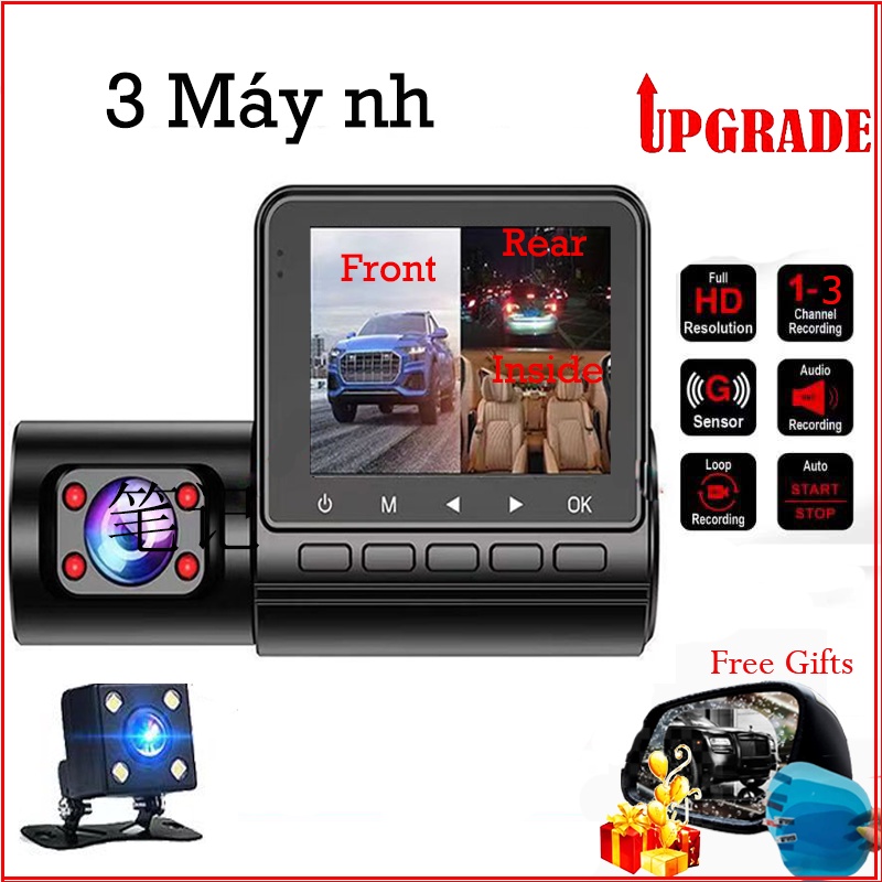 Camera Hành Trình 3 Chiều hd 1080p dvr 24 Giờ Đa Năng Tiện Dụng