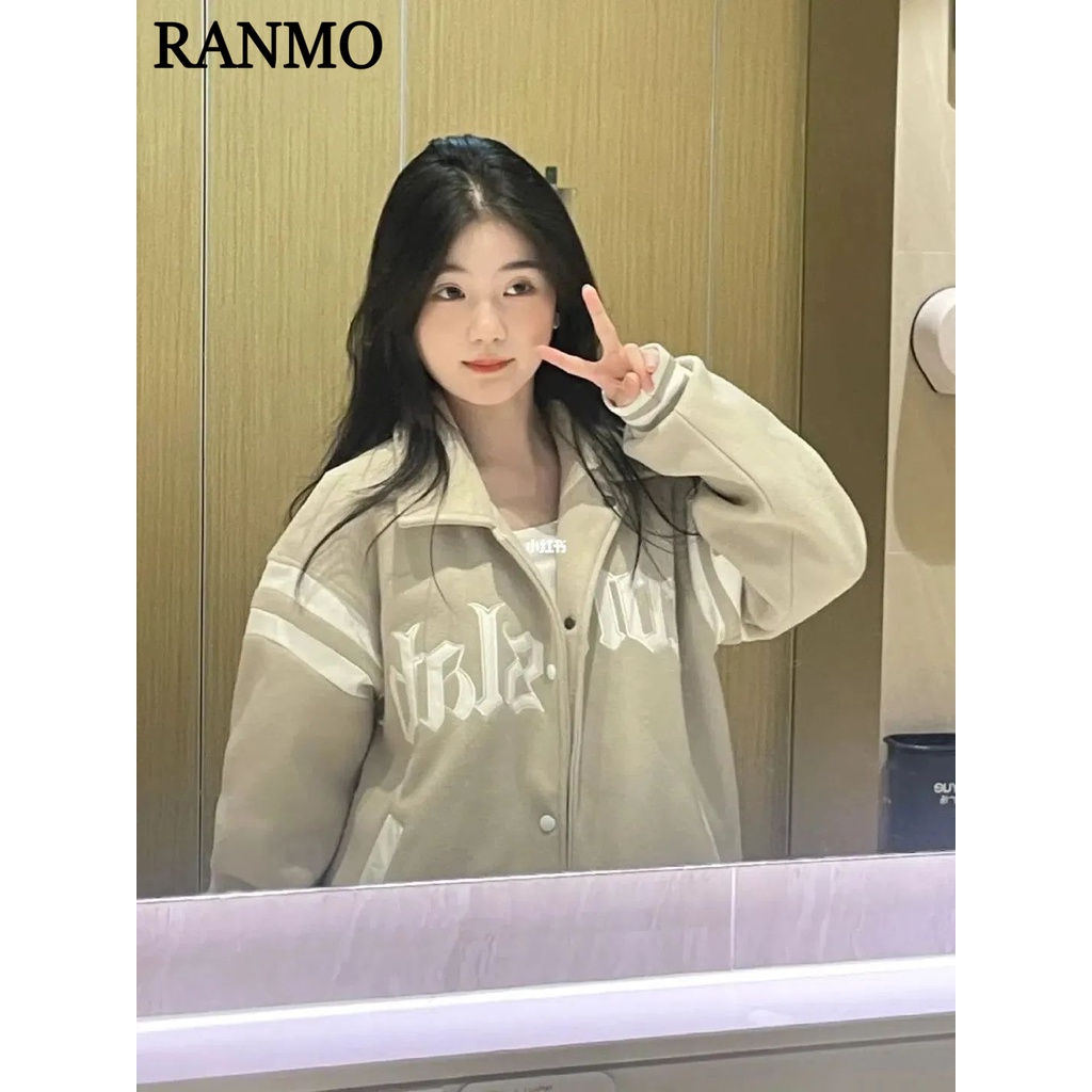 RANMO áo_khoác áo khoác dù Phong cách Hàn Quốc 2023 NEW A26K00J 35Z230901