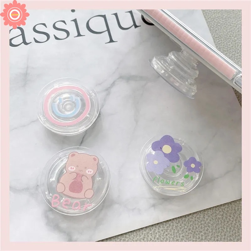 Giá Đỡ Điện Thoại Dạng Nhẫn Đeo Tay Hình Thỏ / Gấu Hoạt Hình Đáng Yêu