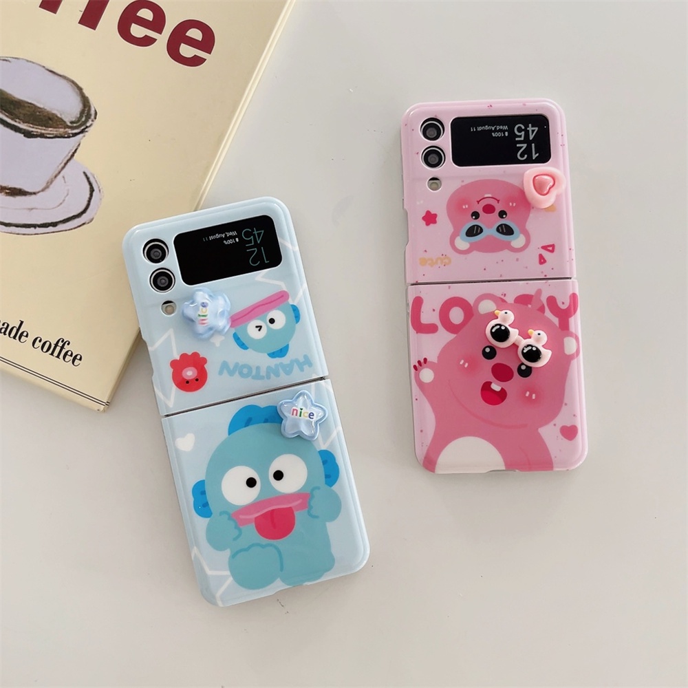 Bao Da Điện Thoại Chống Sốc Họa Tiết Hoạt Hình Cho samsung galaxy z flip 5 4 3 flip5 flip3 flip4 5g Ốp