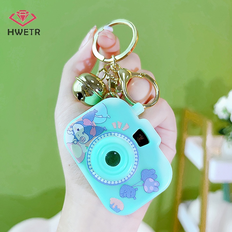 Móc khóa HWETR hình máy ảnh hoạt hình Sanrio đáng yêu cho bé
