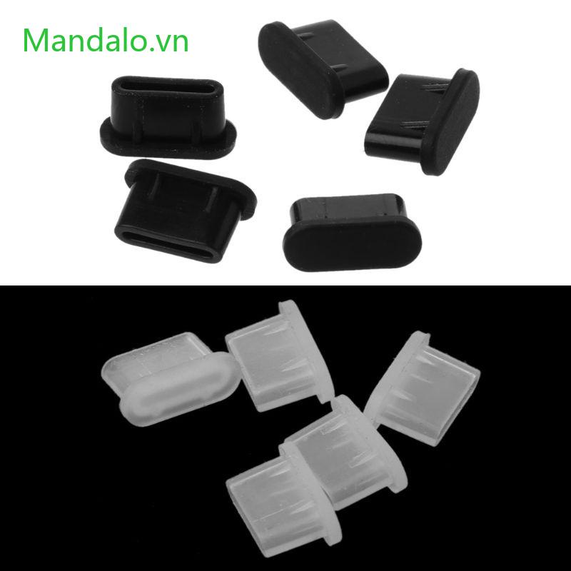 Bộ 5 Nút Bịt Cổng Sạc type-c usb Chống Bụi Cho Điện Thoại Thông Minh