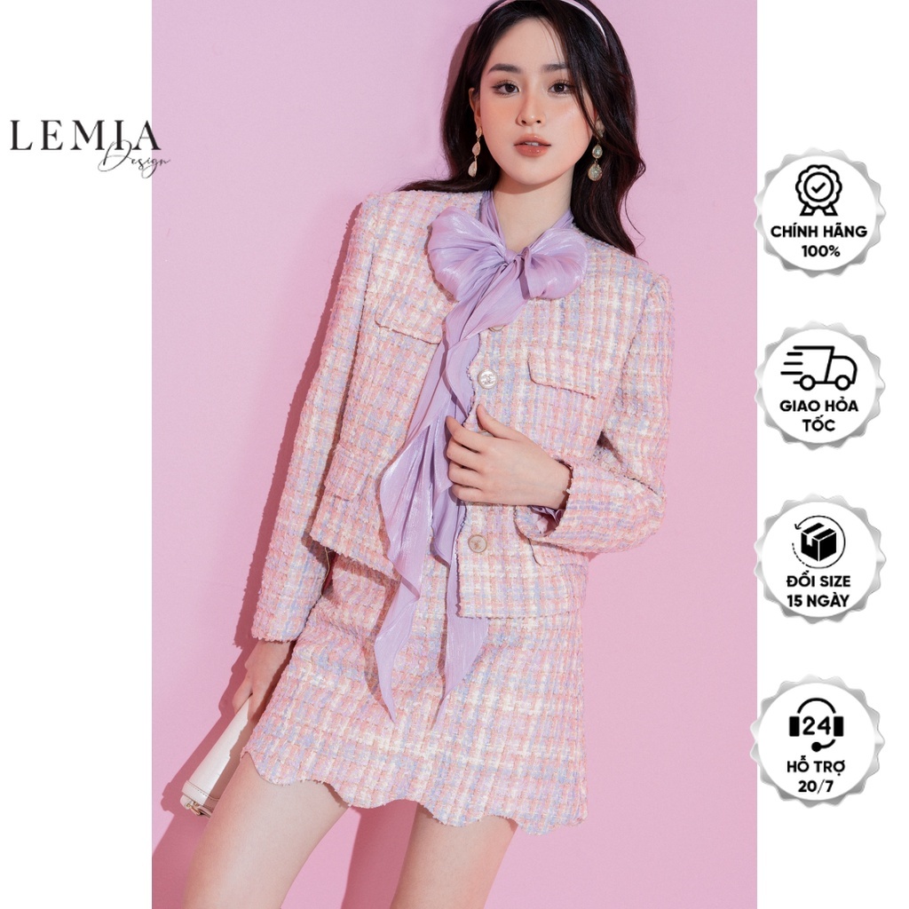 Áo Vest Dạ TEX Nữ Thiết Kế Dáng Công Sở Thời Trang Thanh Lịch By LEMIA Design - AT006