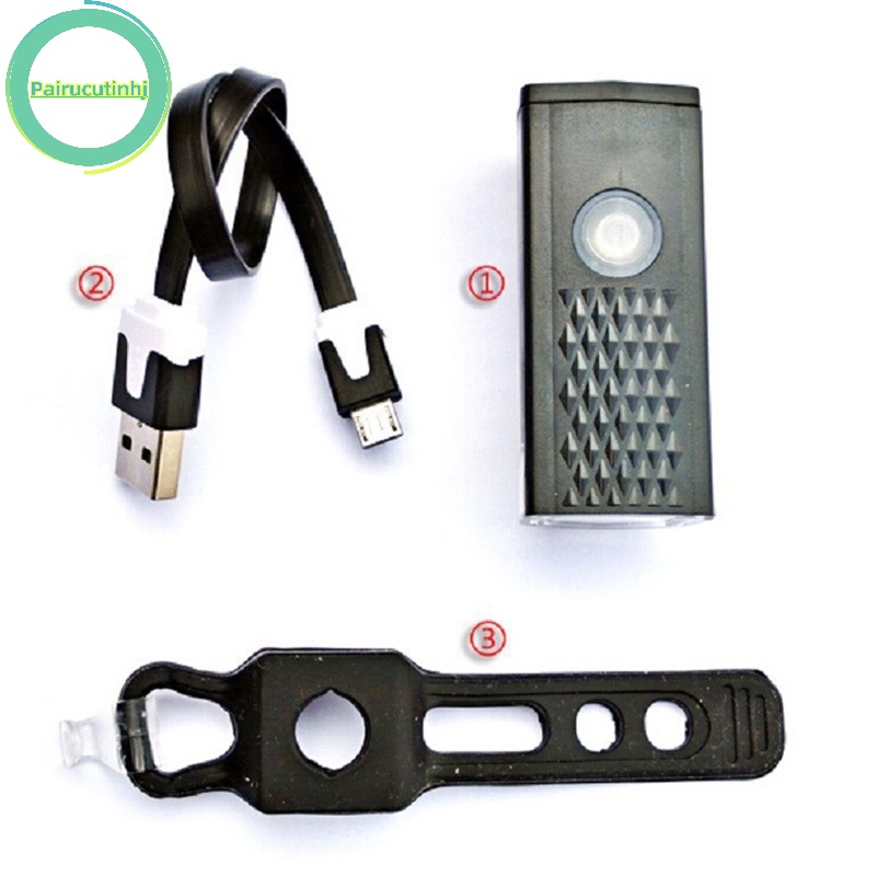 Bộ Đèn Pha led usb Có Thể Sạc Lại Dành Cho Xe Đạp