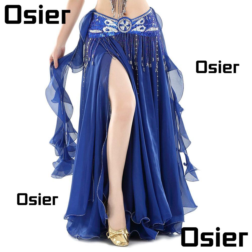 Osier1 váy khiêu vũ phụ kiện múa bụng sequins sun skirt belly dance skirt
