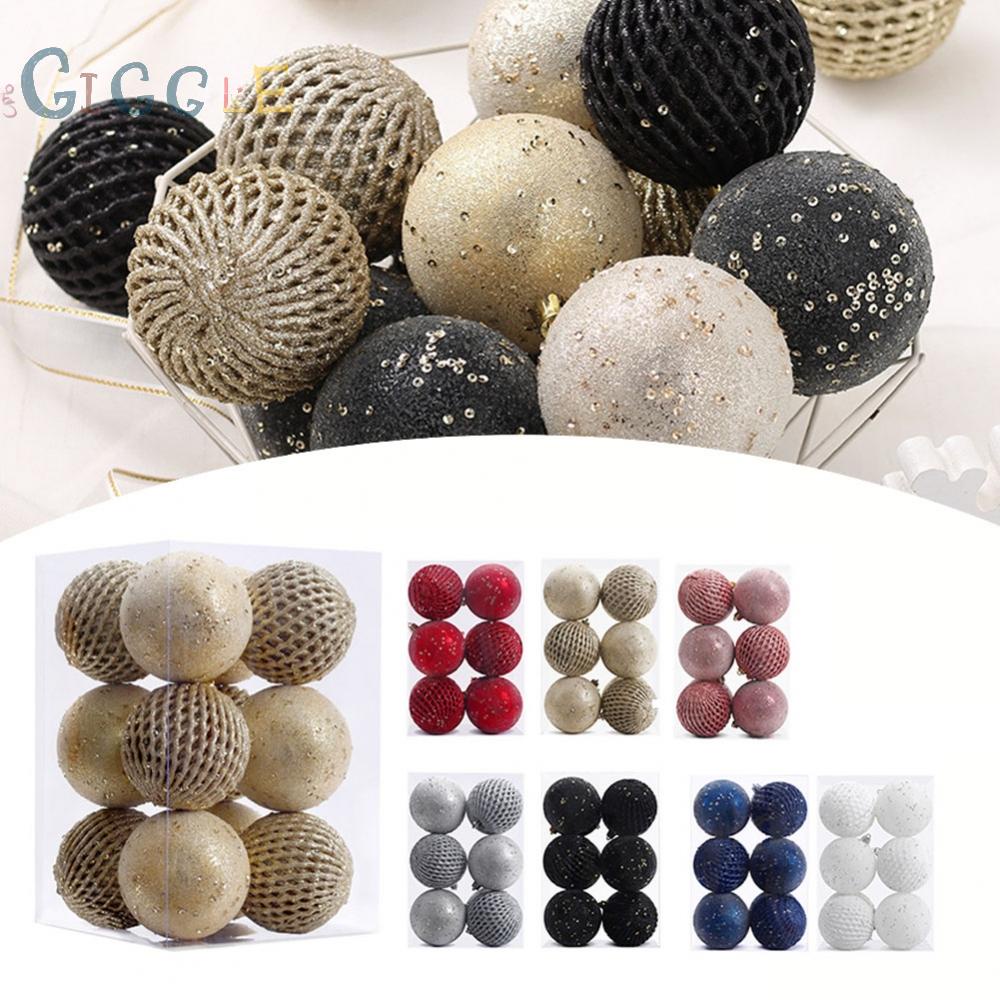 Christmas Balls Set 12 Pcs Shatterproof Ccessories Wedding Decorations