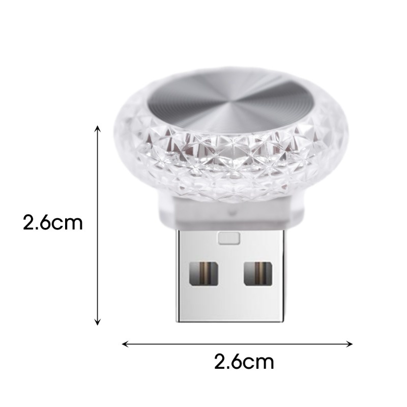 Đèn led usb mini Di Động Trang Trí Xe Hơi / Máy Tính