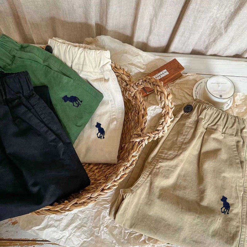 Quần Dài Dáng Rộng Màu Trơn Phong Cách Hàn Quốc Thời Trang Mùa Thu Cho Bé Trai