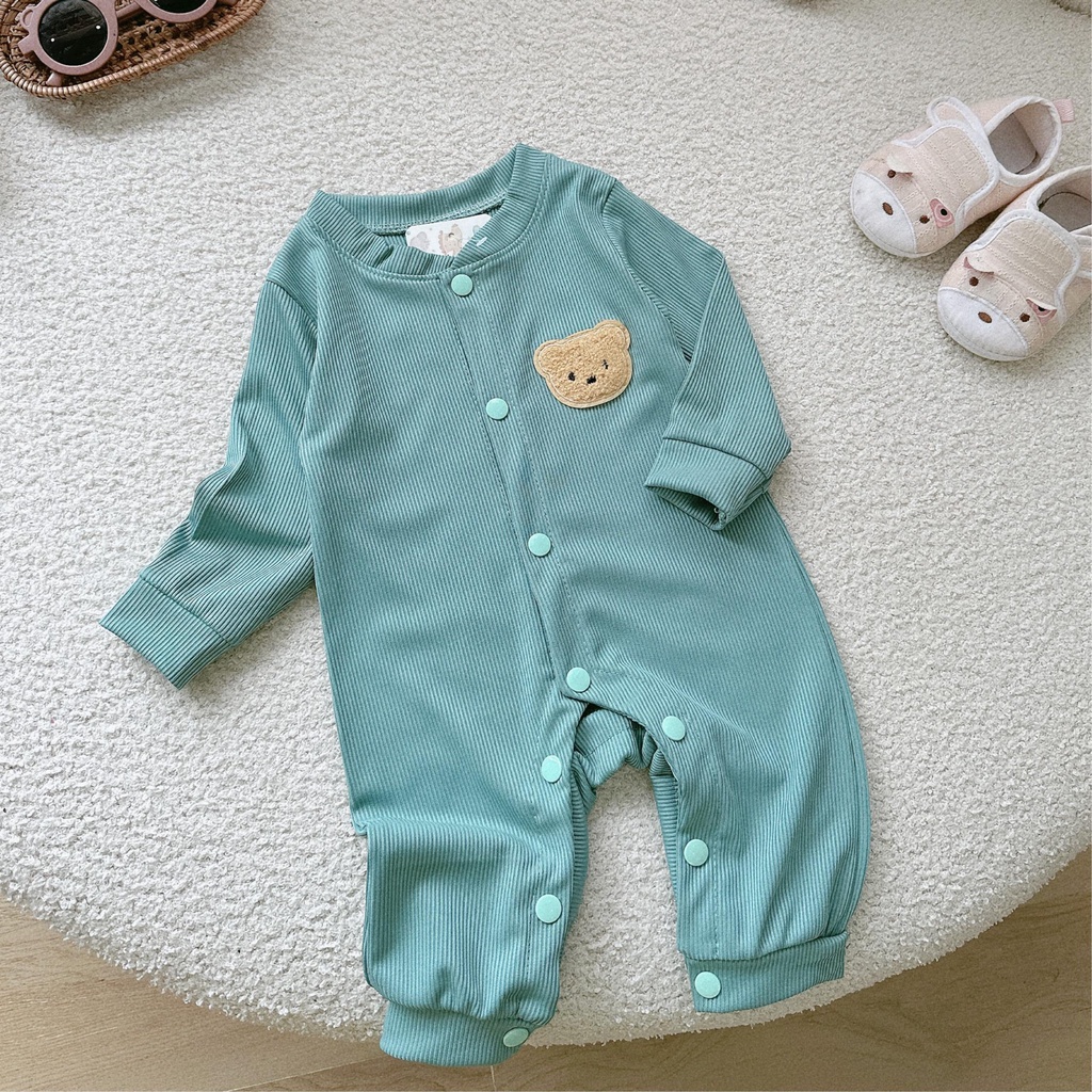 Quần áo trẻ em bộ body dài tay bodysuit áo liền quần bộ đồ liền thân Babyshop88 cho bé trai bé gái M6.9.23-01