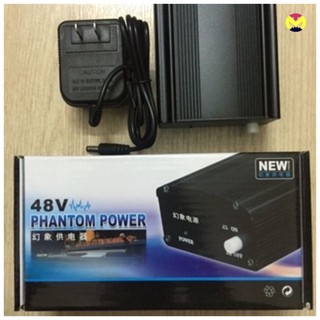 Nguồn cho micro thu âm PHANTOM POWER 48V (Kèm adapter)