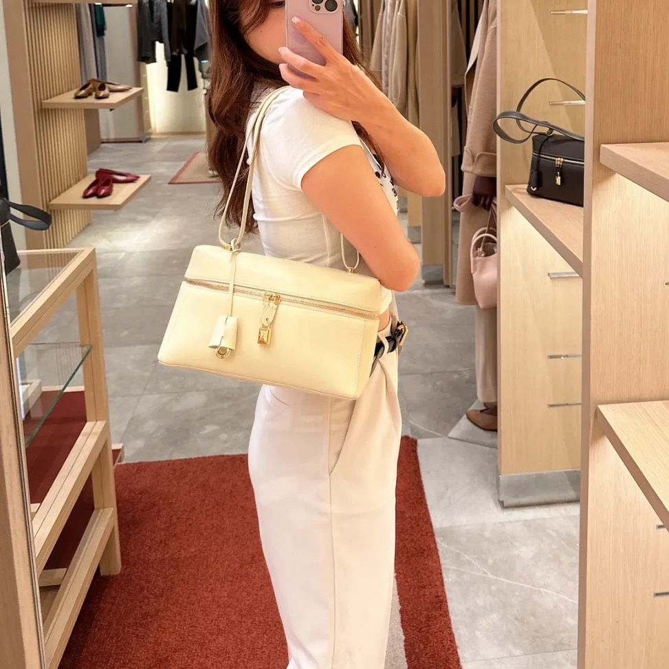 Túi xách nữ 🌵loro piana🌵 extrabag Lp27 Satchel chéo vai một túi trang điểm