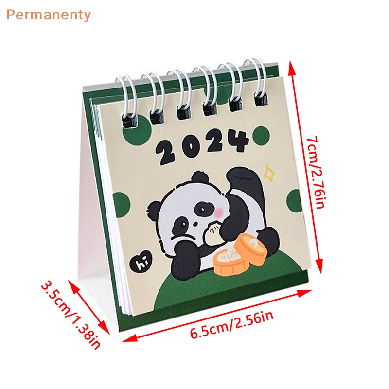 Lịch Để Bàn mini 2024 kawaii Hình Động Vật Hoạt Hình Dễ Thương Để Bàn Ghi Chú Lập Kế Hoạch Hàng Ngày
