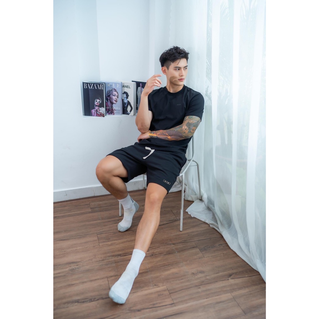 Quần short thể thao BTM Quần đùi chất vải nỉ chân cua Hàn  thoáng mát, thoải mái co giãn 4 chiều