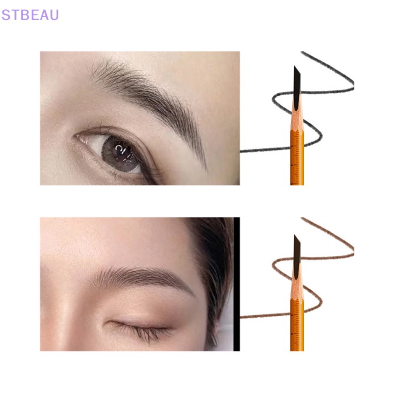 1 Cây Bút Chì Kẻ Lông Mày Màu Đen Chống Nước Lâu Trôi