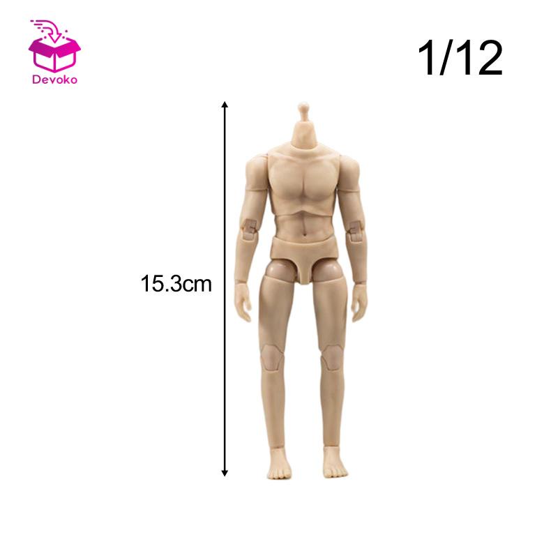 Mô Hình Cơ Thể Nam 1 / 12 Có Khớp Động Được Bền Bỉ
