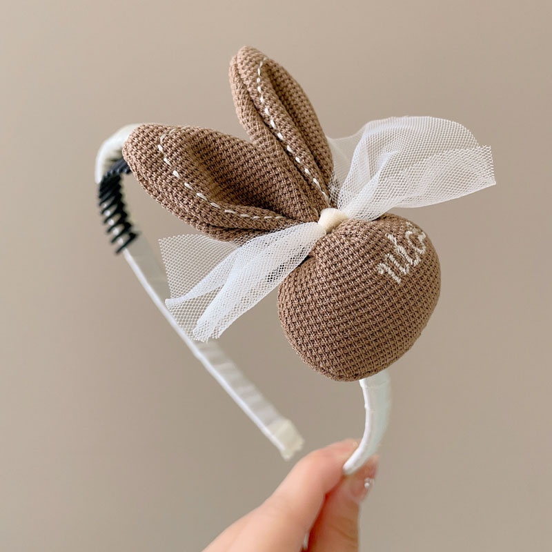 Băng Đô Cài Tóc Đính Nơ Họa Tiết Hoạt Hình Cho Bé Gái