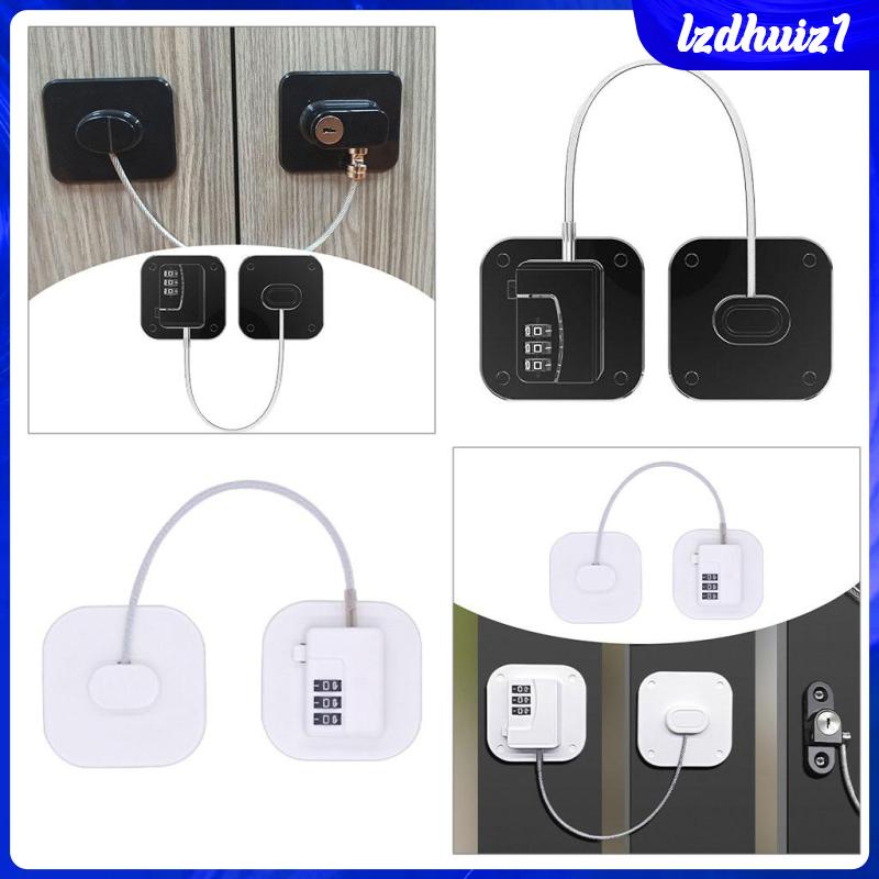 Khóa Tủ Lạnh Không Chìa Khóa Mật Khẩu Ba Số An Toàn Cho Bé