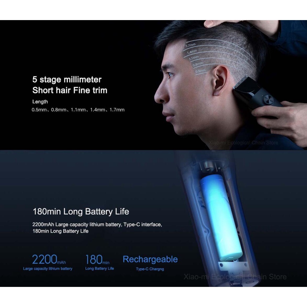 Tông đơ Xiaomi Mijia LFQ02KL pin sạc tiện lợi - Minh Tín Shop