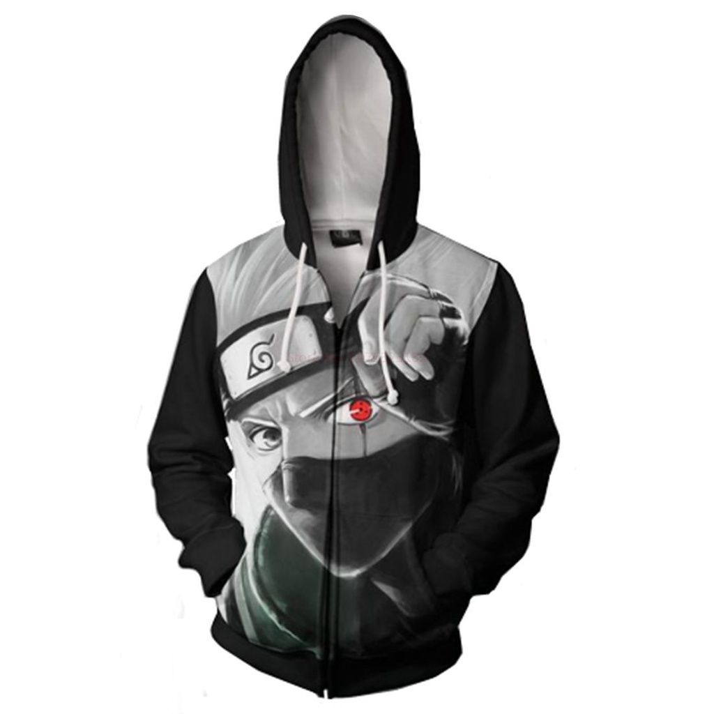 Áo Khoác hoodie Có Khóa Kéo Hóa Trang Nhân Vật anime naruto 2023