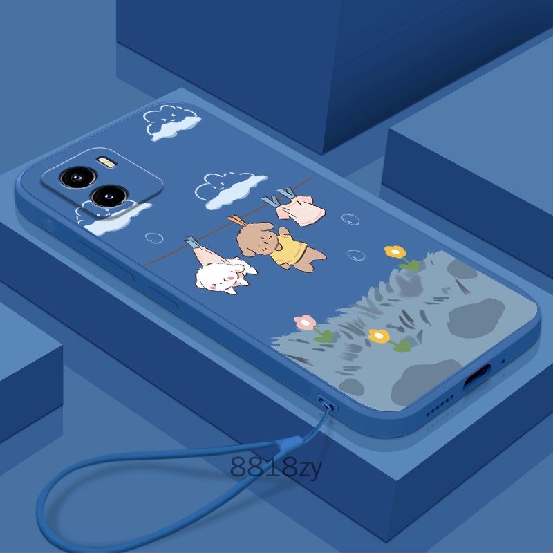 Ốp lưng vivo y15s y15a Ốp Điện Thoại tpu silicone Mềm Chống Rơi Vỡ In Hình Dễ Thương Kèm Dây Đeo Cho vivo y15s y15a